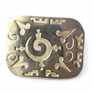 Vintage Taxco Sterling Silver Abstract Pin Collectable Artisan Statement Piece